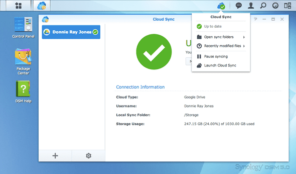 pcloud synology cloud sync